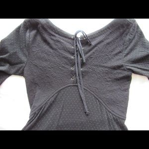 Free People long sleeve polka dot dress